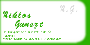miklos gunszt business card